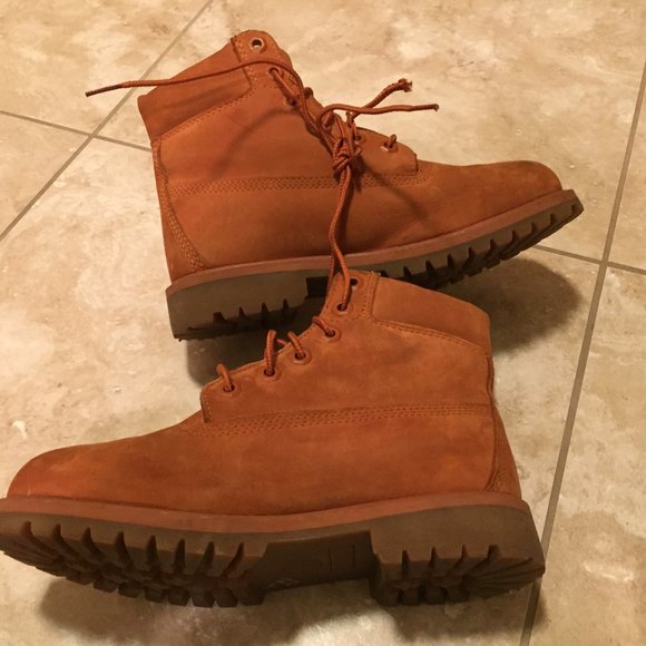 DTLR VILLA X Timberland 6″ Premium Orange Boots - Picture 9 of 11